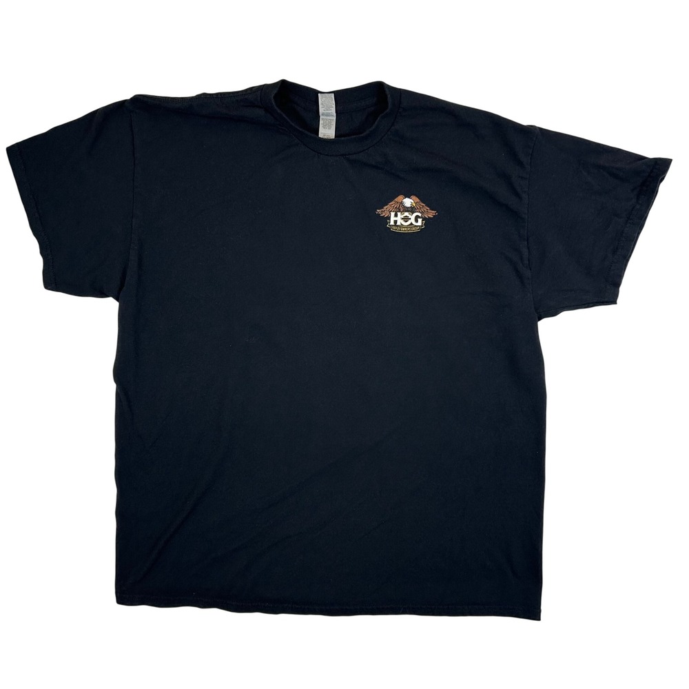 Harley Davidson HOG Official Riding‎ Club Graphic T-Shirt Black XL Gildan Heavy